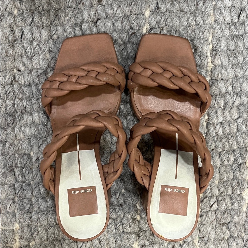 Dolce Vita Tan Braided Women's Sandals